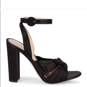 Gianvito Rossi Knot Silk ankle strap sandal